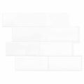 vidaXL Kafelka subway 10 pcs Biały 29 x 21 cm Poliuretan i PET