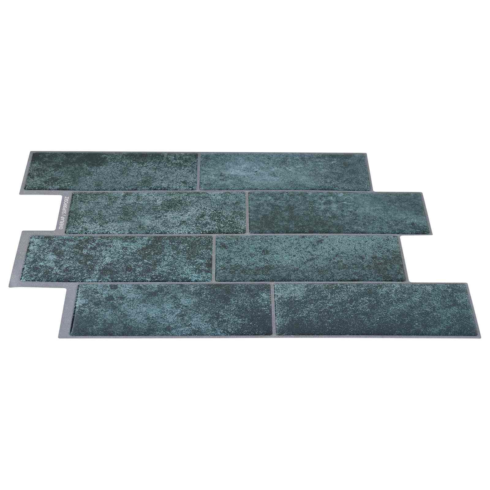 vidaXL Kafelka subway 10 pcs Niebieskozielony 29 x 21 cm