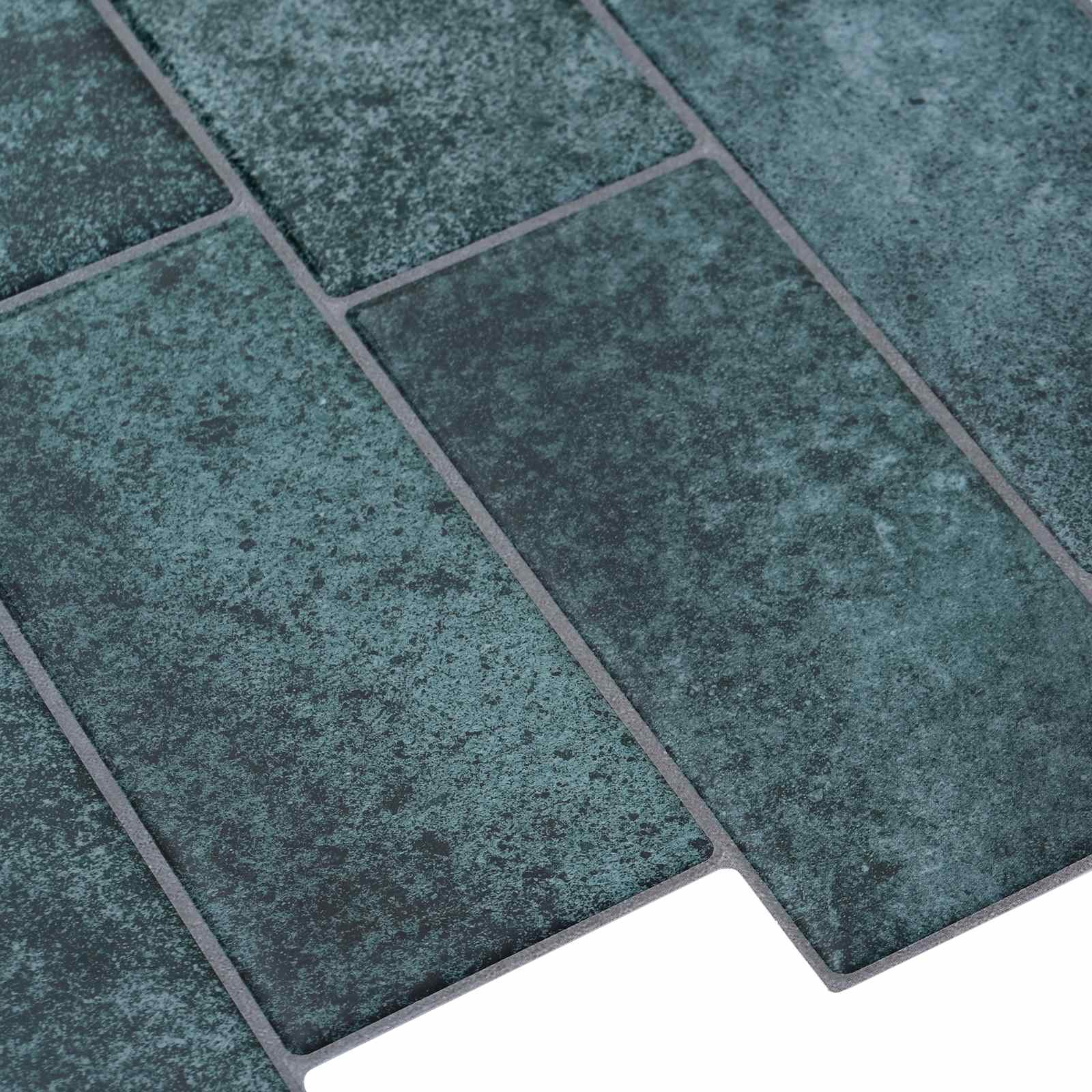 vidaXL Kafelka subway 20 pcs Niebieskozielony 29 x 21 cm