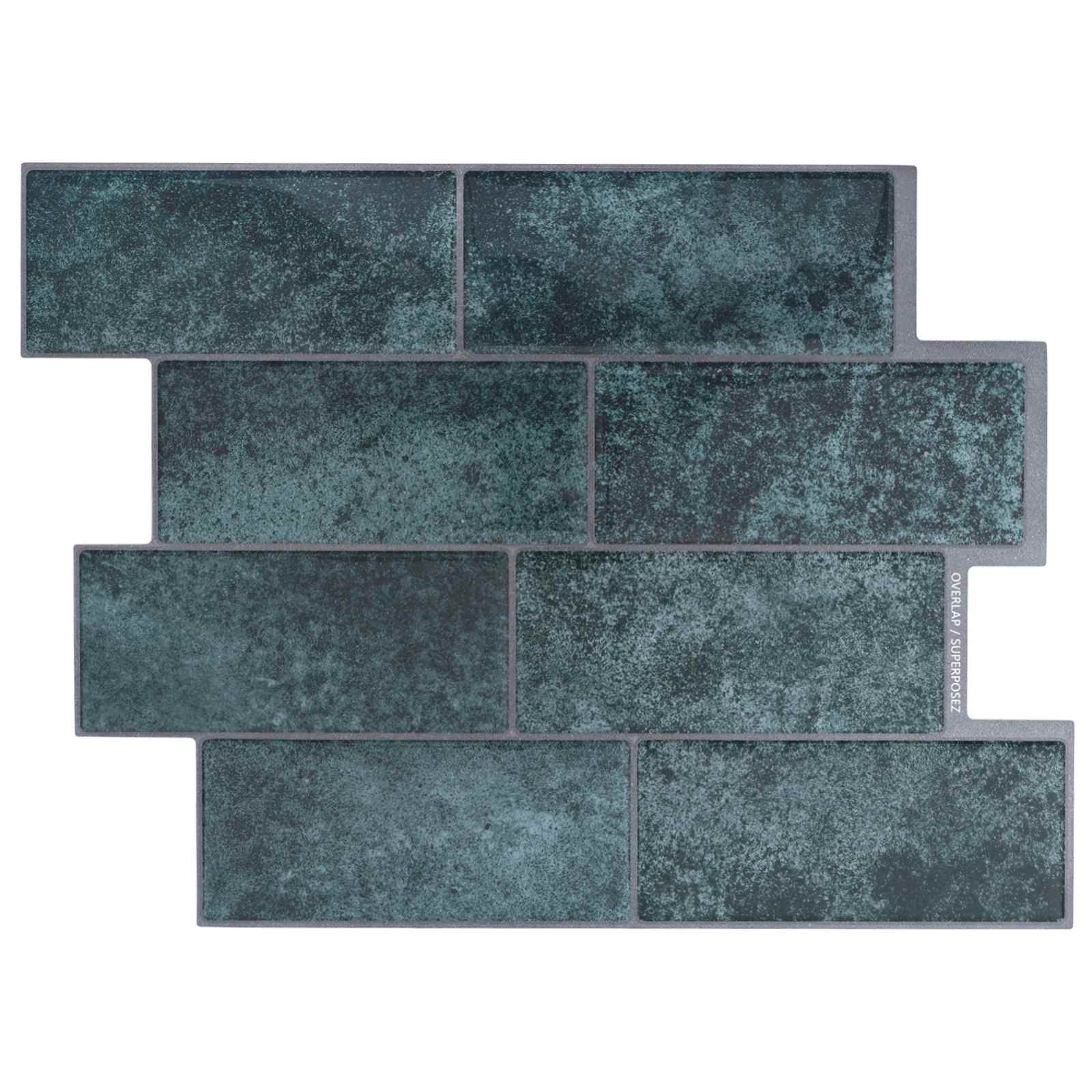 vidaXL Kafelka subway 20 pcs Niebieskozielony 29 x 21 cm