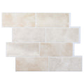 vidaXL Kafelka subway 20 pcs Beżowy marmur 29 x 21 cm Poliuretan i PET