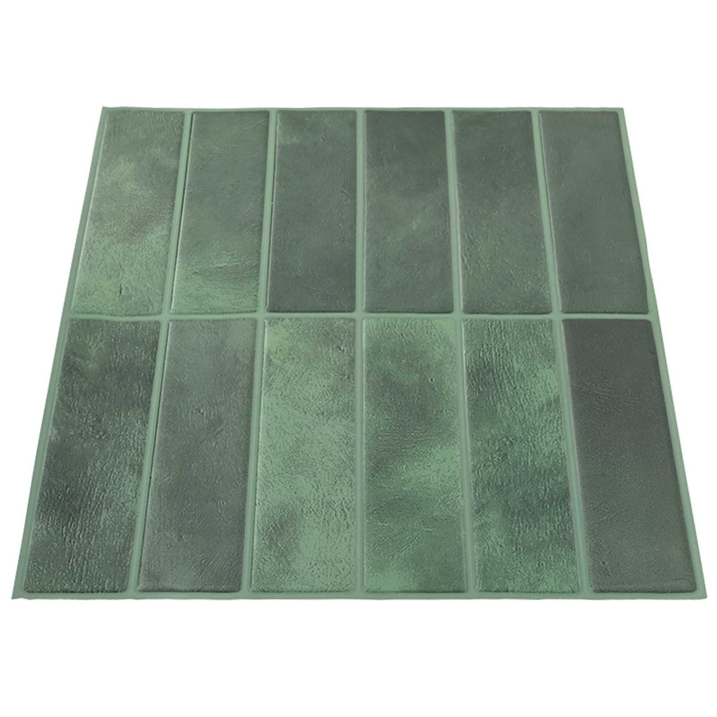 vidaXL Płytki prostokątne 10 pcs Ciemnozielony 29 x 23 x 0,08 cm