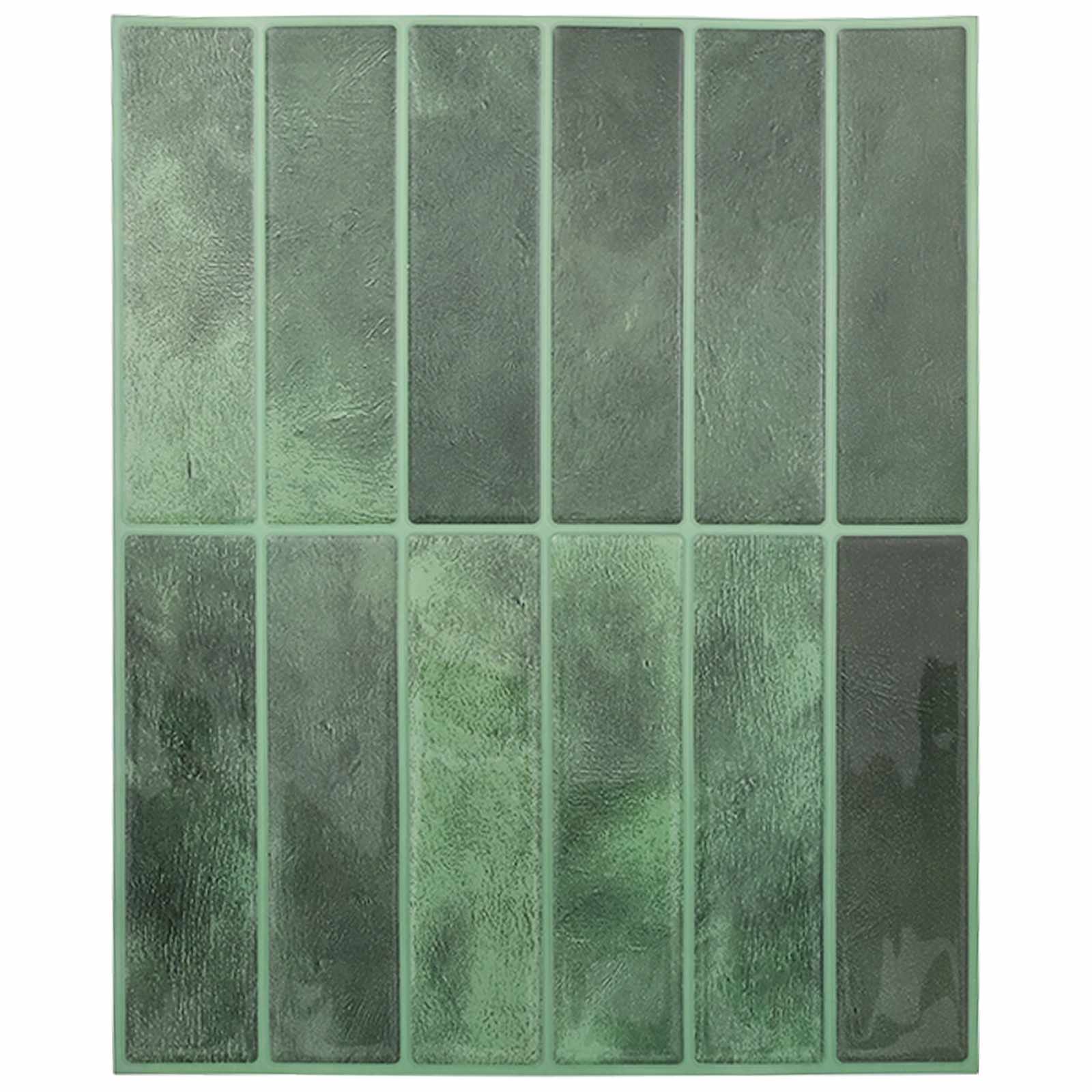 vidaXL Płytki prostokątne 10 pcs Ciemnozielony 29 x 23 x 0,08 cm