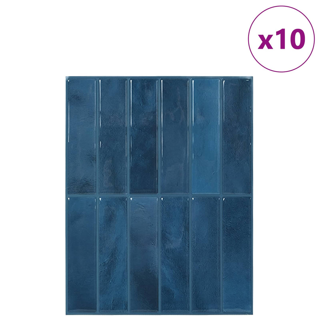 vidaXL Płytki prostokątne 10 pcs niebieski 29 x 23 x 0,08 cm