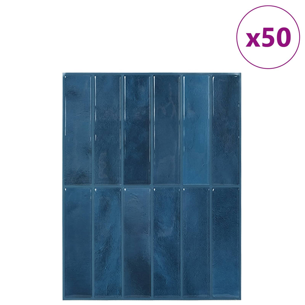 vidaXL Płytki prostokątne 50 pcs niebieski 29 x 23 x 0,08 cm