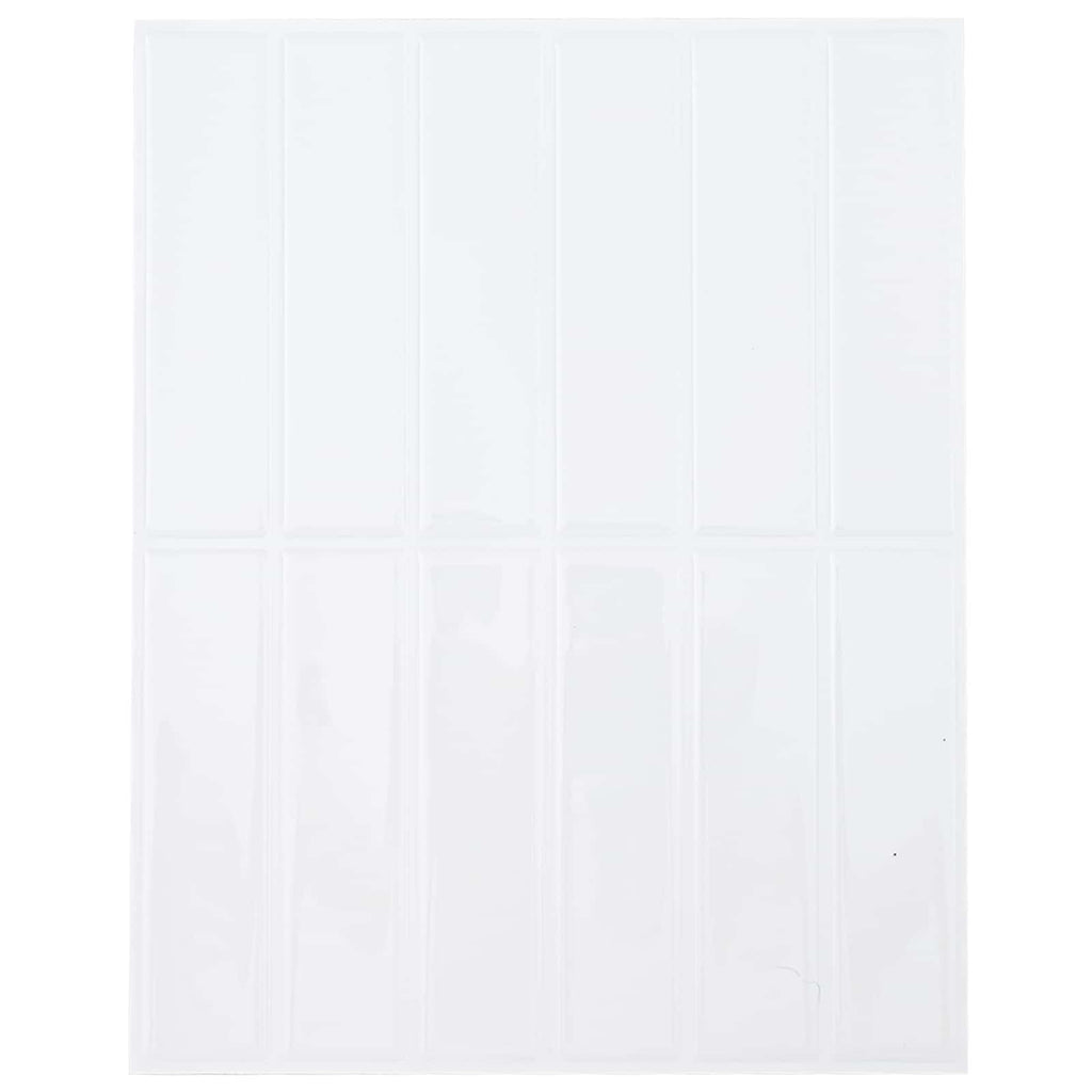 vidaXL Płytki prostokątne 10 pcs Biały 29 x 23 x 0,08 cm