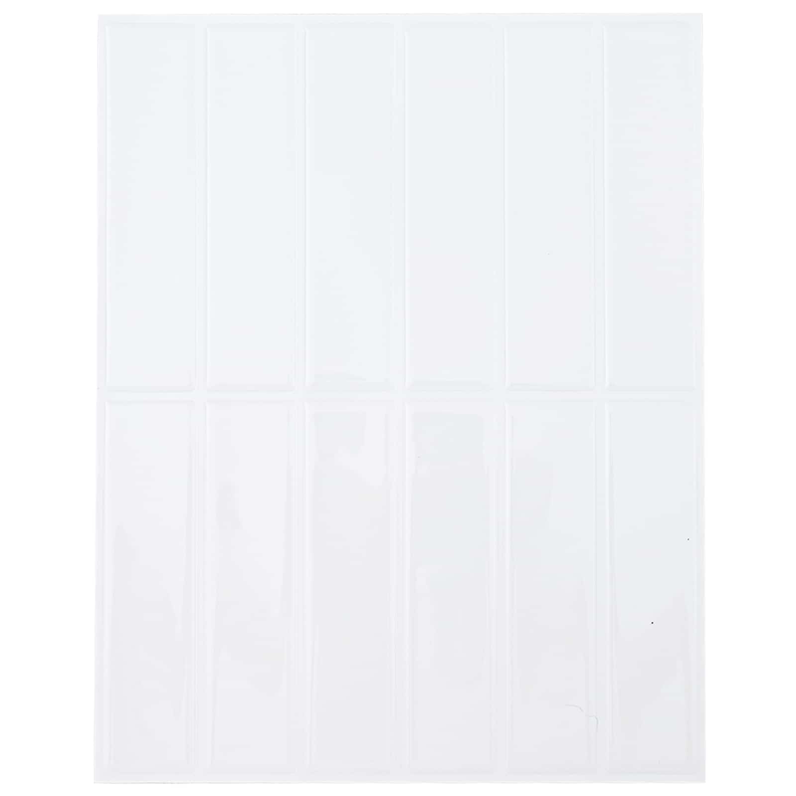 vidaXL Płytki prostokątne 10 pcs Biały 29 x 23 x 0,08 cm