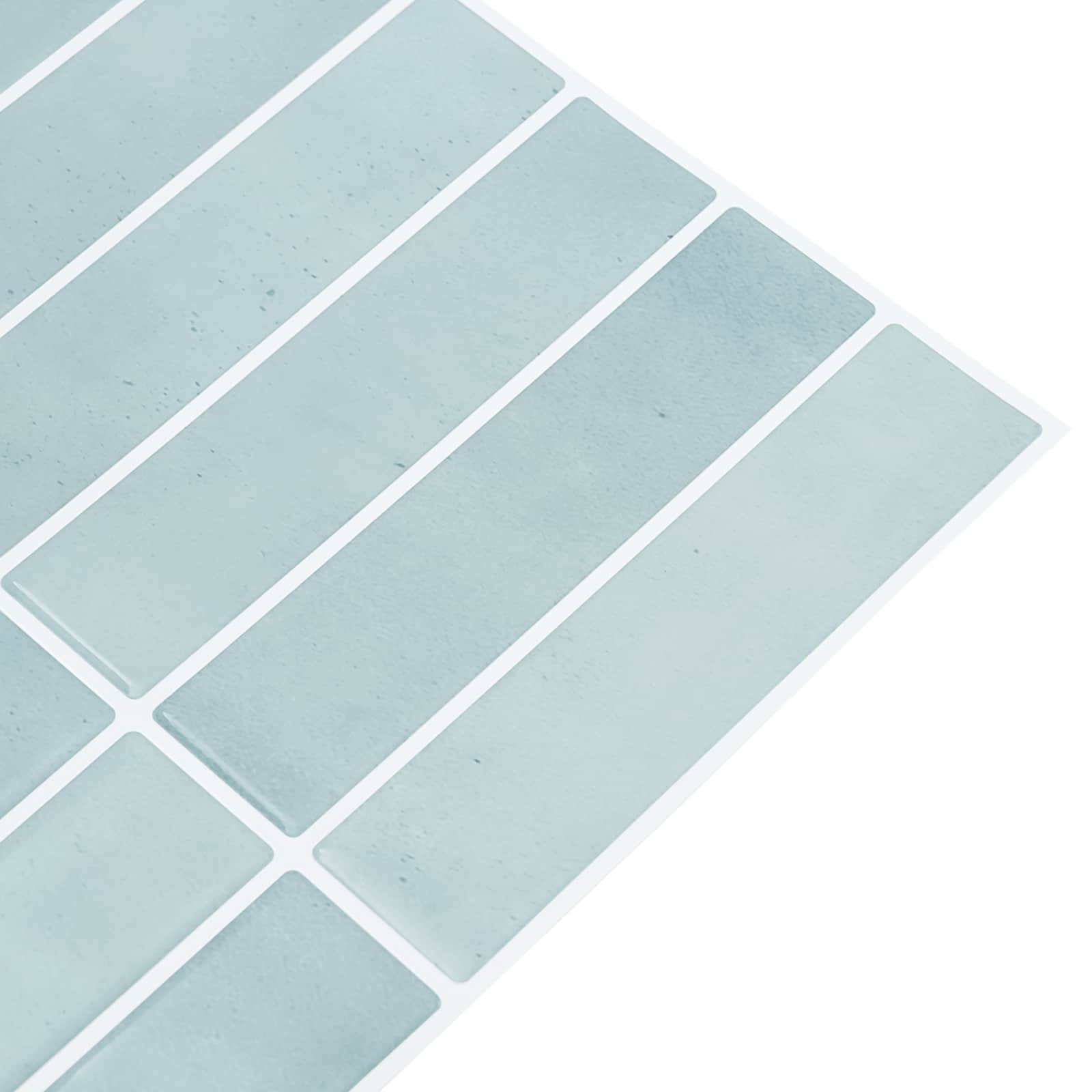 vidaXL Płytki prostokątne 10 pcs Szary zielony 29 x 23 x 0,08 cm