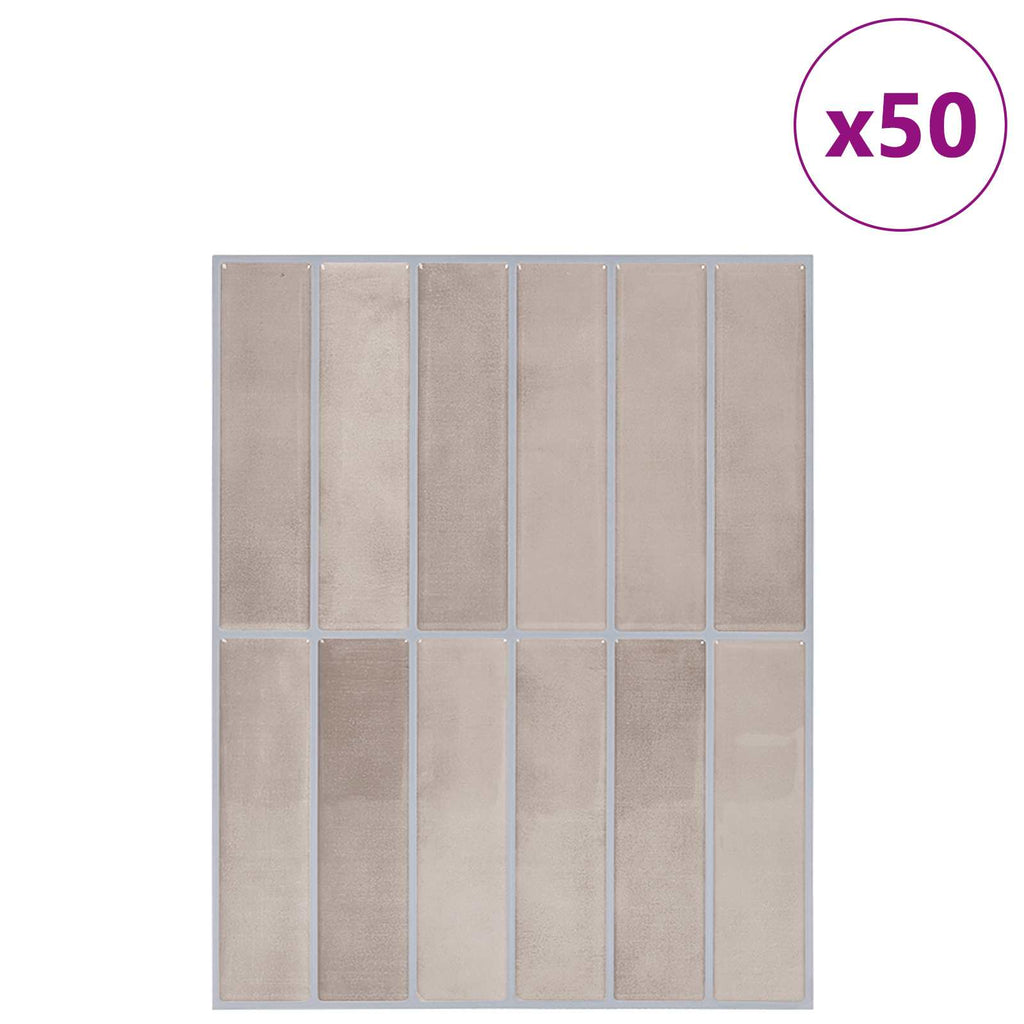vidaXL Płytki prostokątne 50 pcs Beżowa kawa 29 x 23 x 0,08 cm