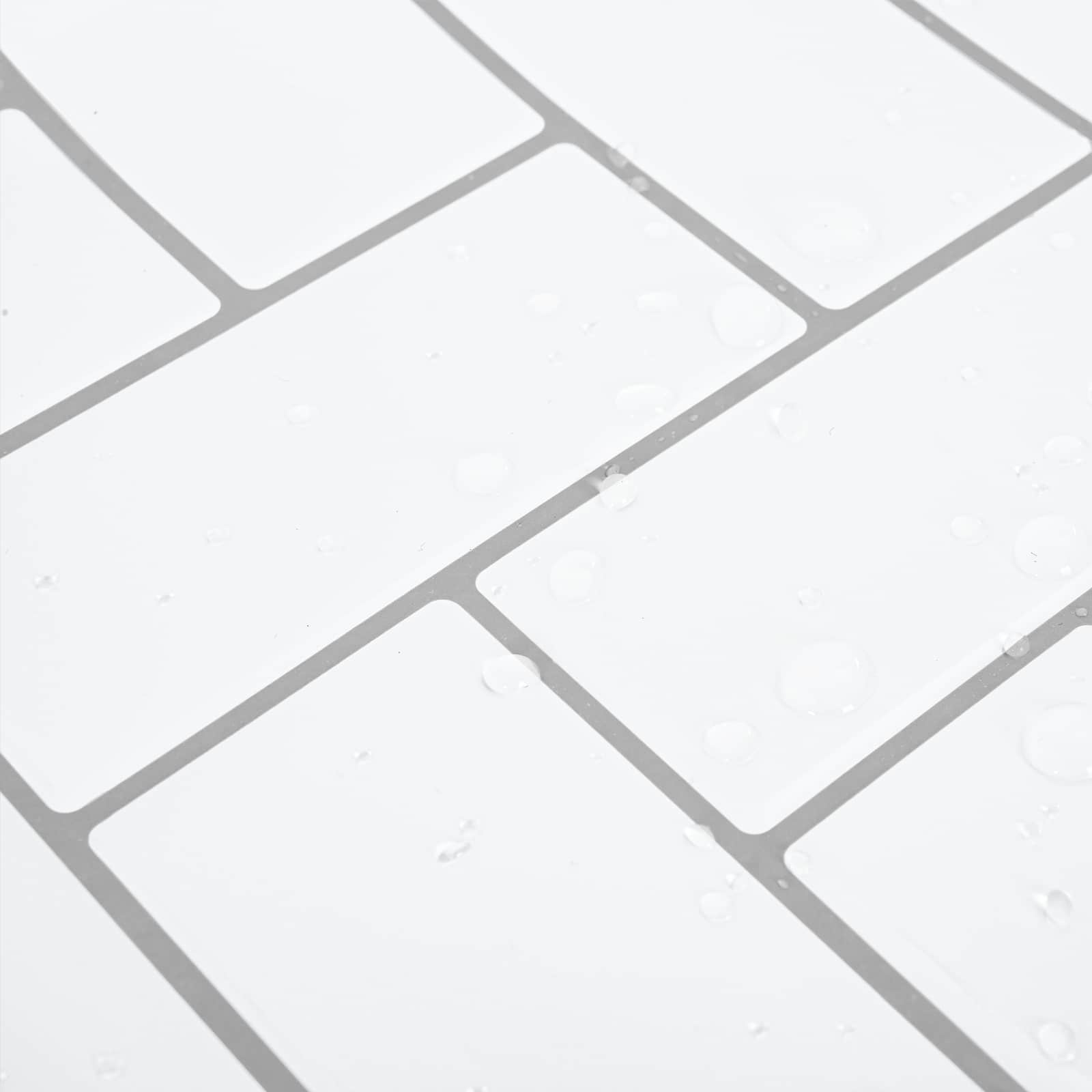 vidaXL Płytka w jodełkę 20 pcs Biały szary 30 x 30 cm Poliuretan i PET