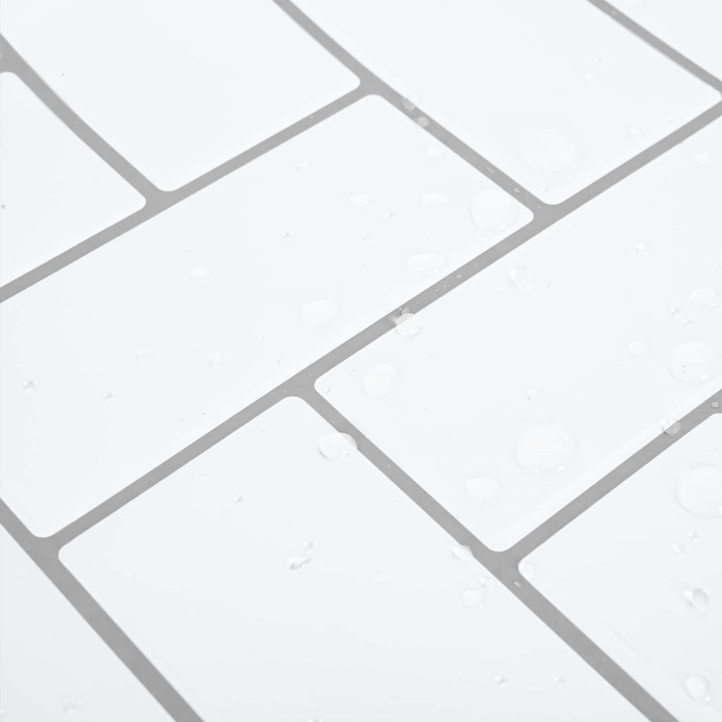 vidaXL Płytka w jodełkę 50 pcs Biały szary 30 x 30 cm Poliuretan i PET