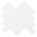 vidaXL Płytka w jodełkę 10 pcs Biały 30 x 30 cm Poliuretan i PET