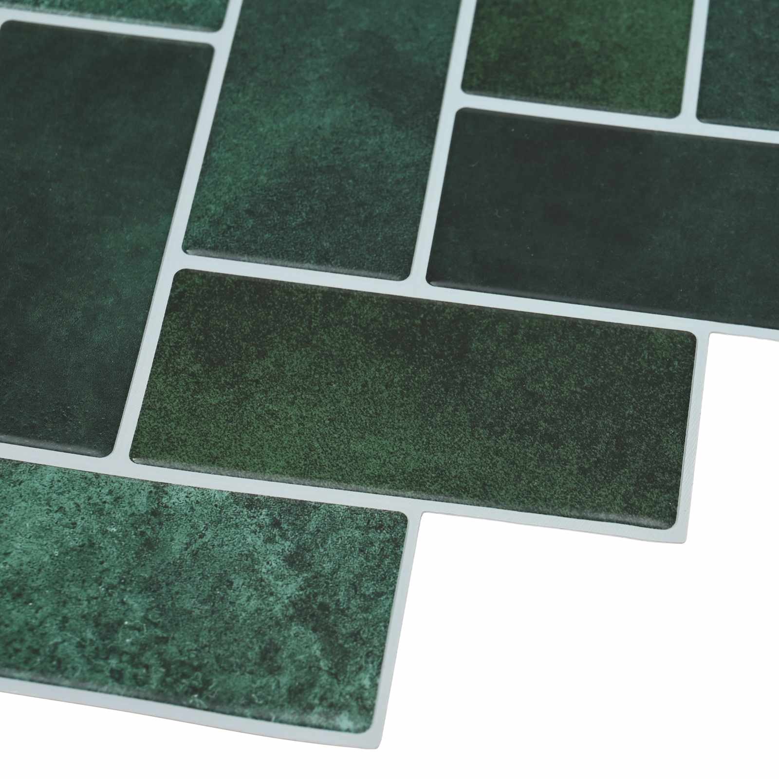 vidaXL Płytka w jodełkę 20 pcs Ciemnozielony 30 x 30 cm