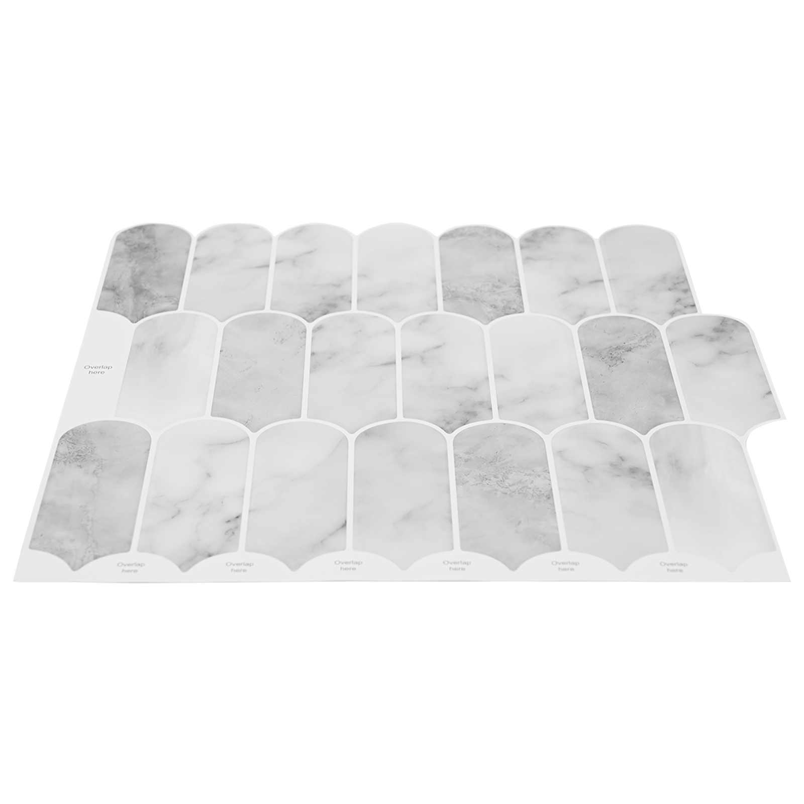 vidaXL Płytka z Piór 50 pcs Marmur szary 30 x 30 cm Poliuretan i PET