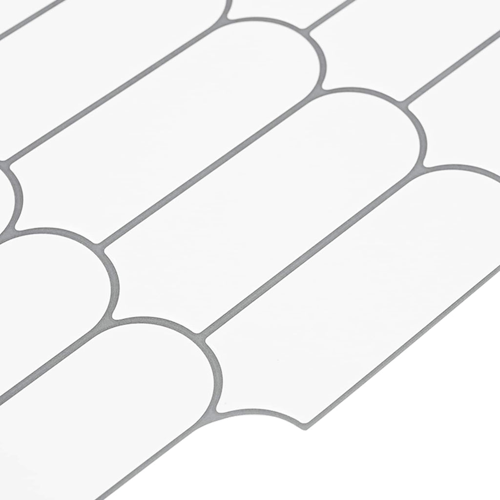 vidaXL Płytka z Piór 10 pcs Biały szary 30 x 30 cm Poliuretan i PET