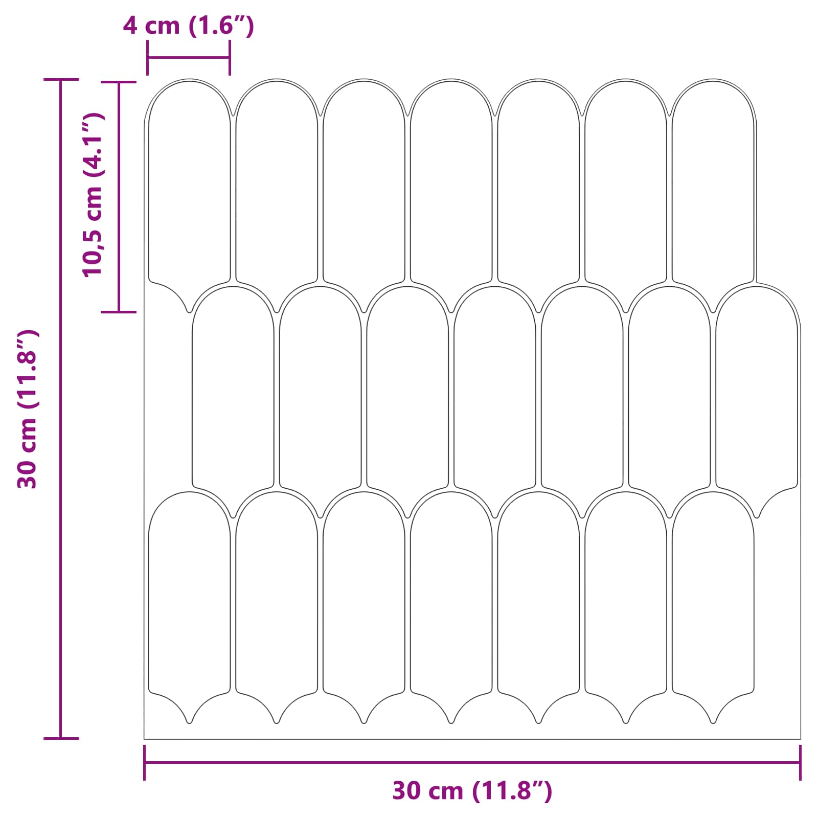 vidaXL Płytka z Piór 20 pcs Biały szary 30 x 30 cm Poliuretan i PET