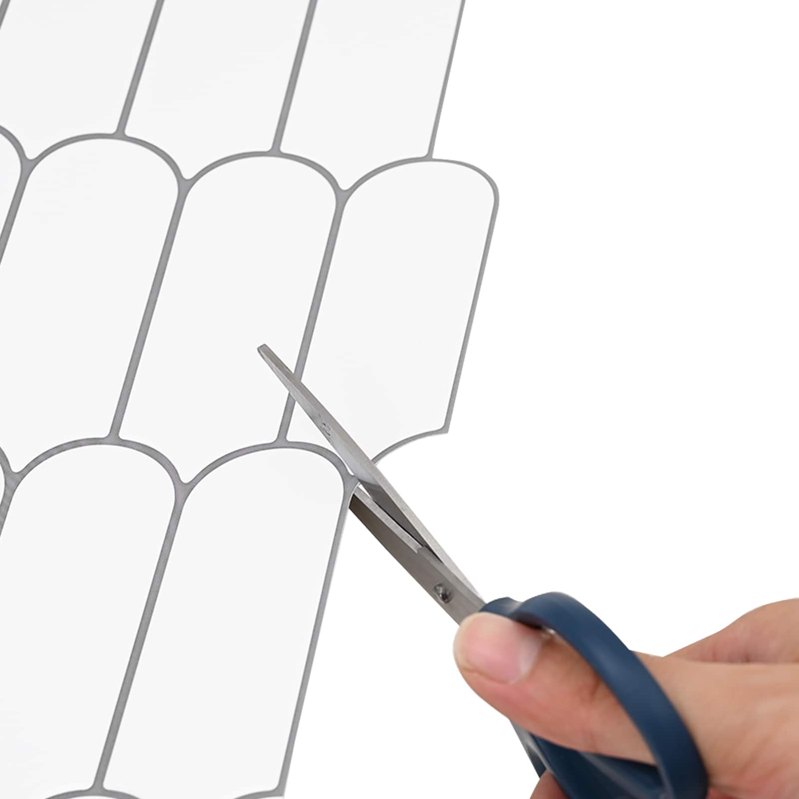 vidaXL Płytka z Piór 50 pcs Biały szary 30 x 30 cm Poliuretan i PET
