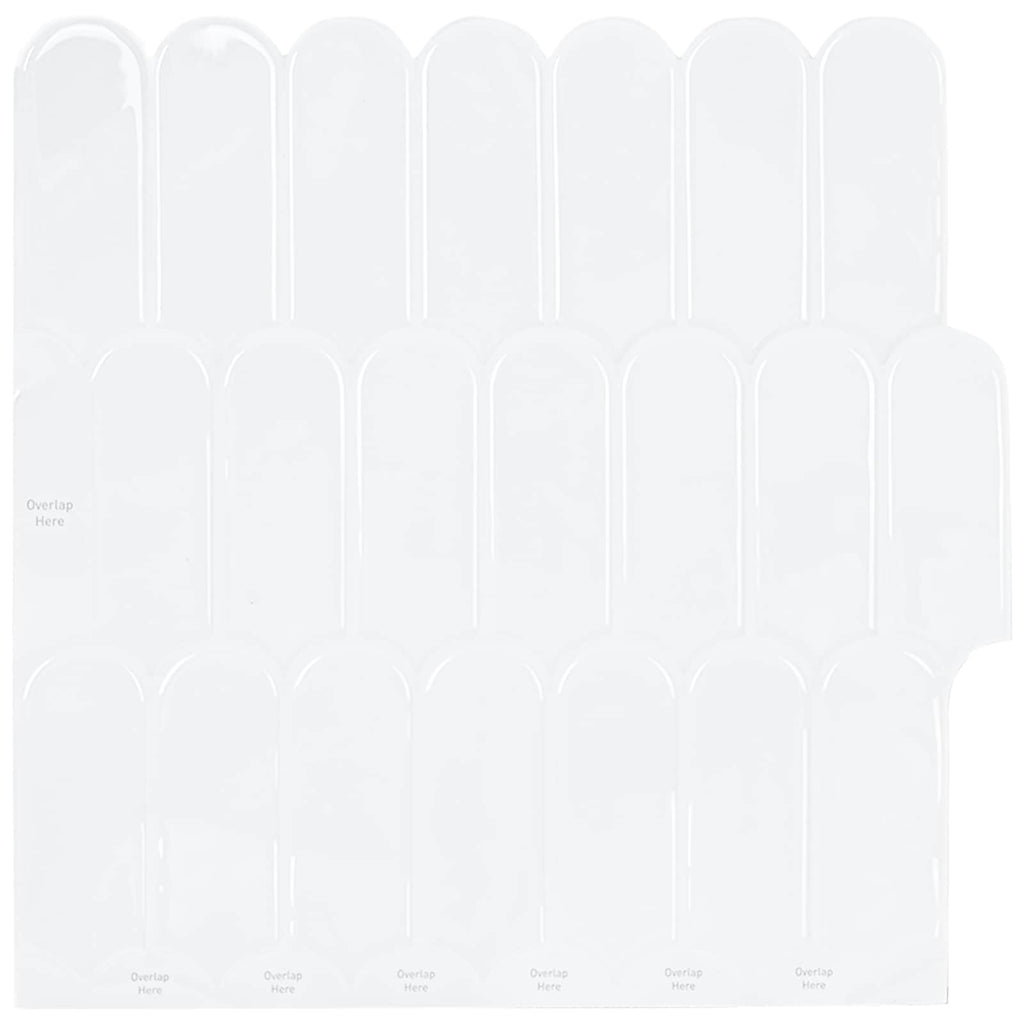 vidaXL Płytka z Piór 10 pcs Biały 30 x 30 cm Poliuretan i PET