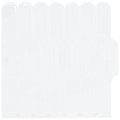 vidaXL Płytka z Piór 10 pcs Biały 30 x 30 cm Poliuretan i PET