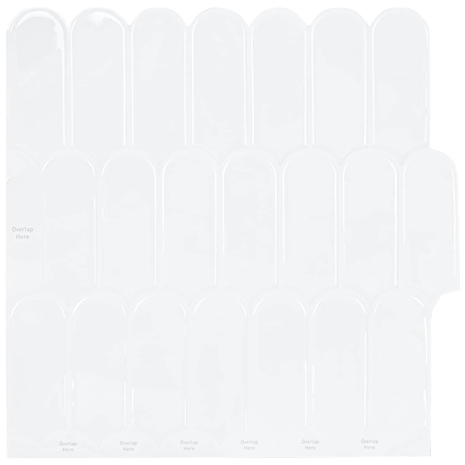 vidaXL Płytka z Piór 20 pcs Biały 30 x 30 cm Poliuretan i PET