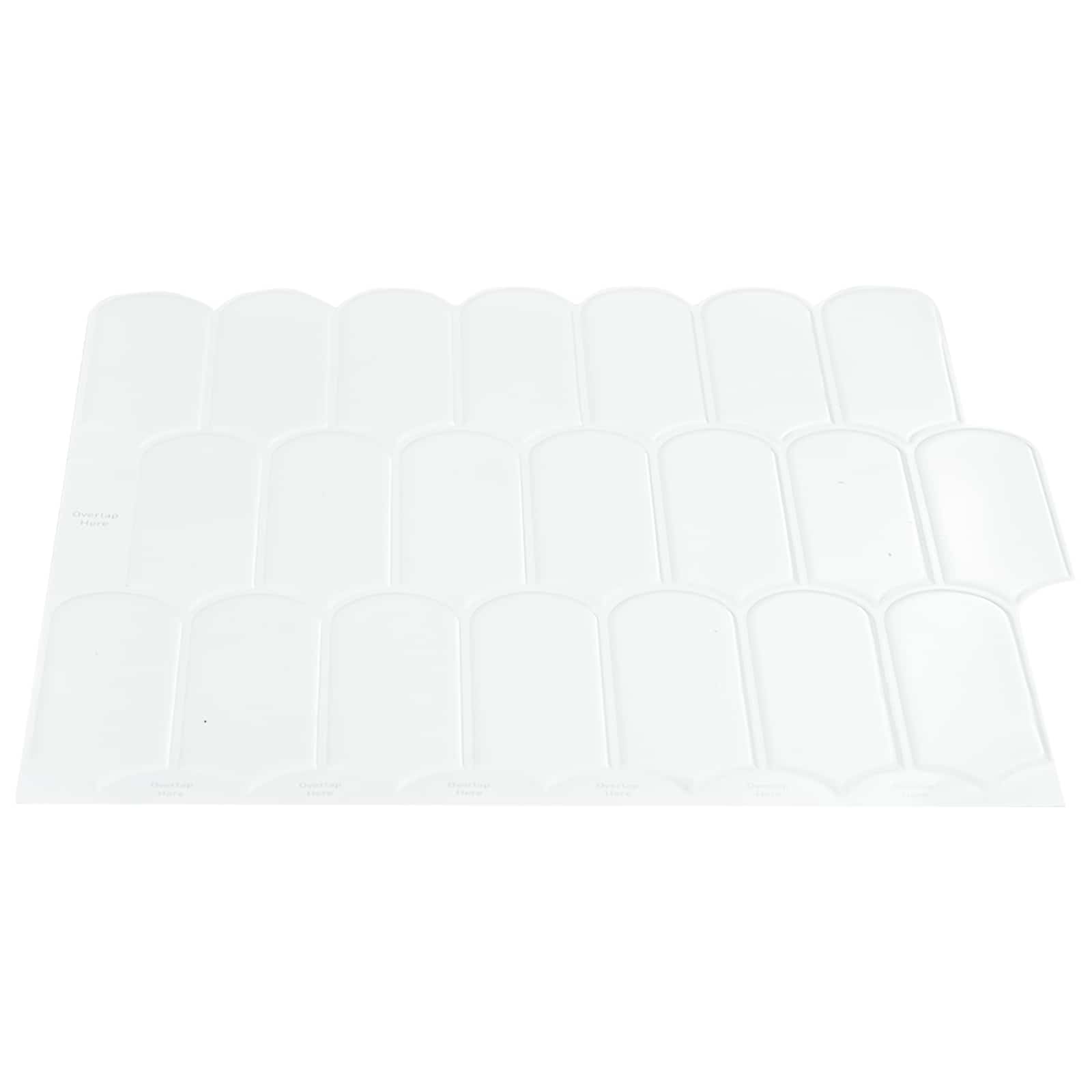 vidaXL Płytka z Piór 50 pcs Biały 30 x 30 cm Poliuretan i PET