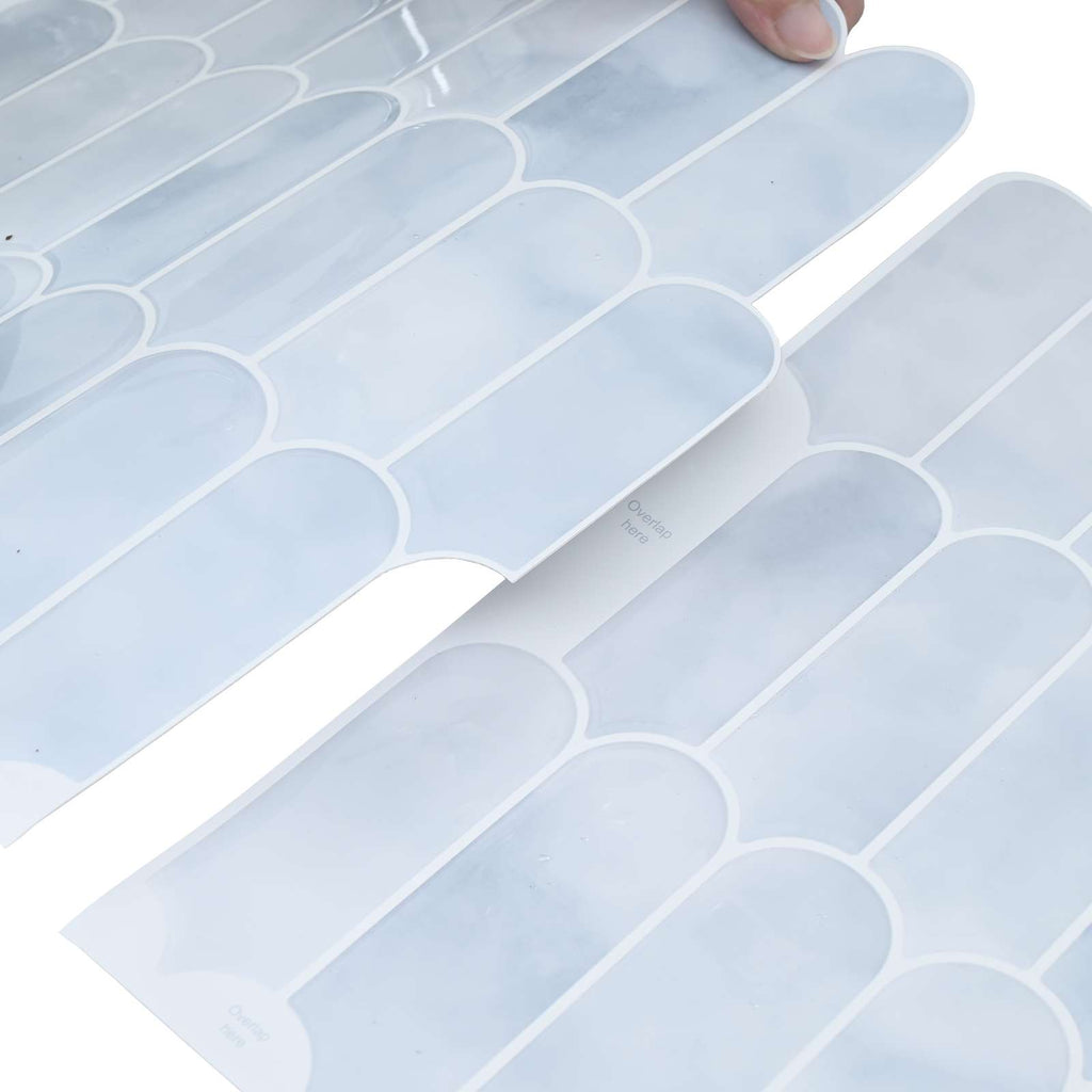 vidaXL Płytka z Piór 20 pcs Jasnoniebieski 30 x 30 cm Poliuretan i PET