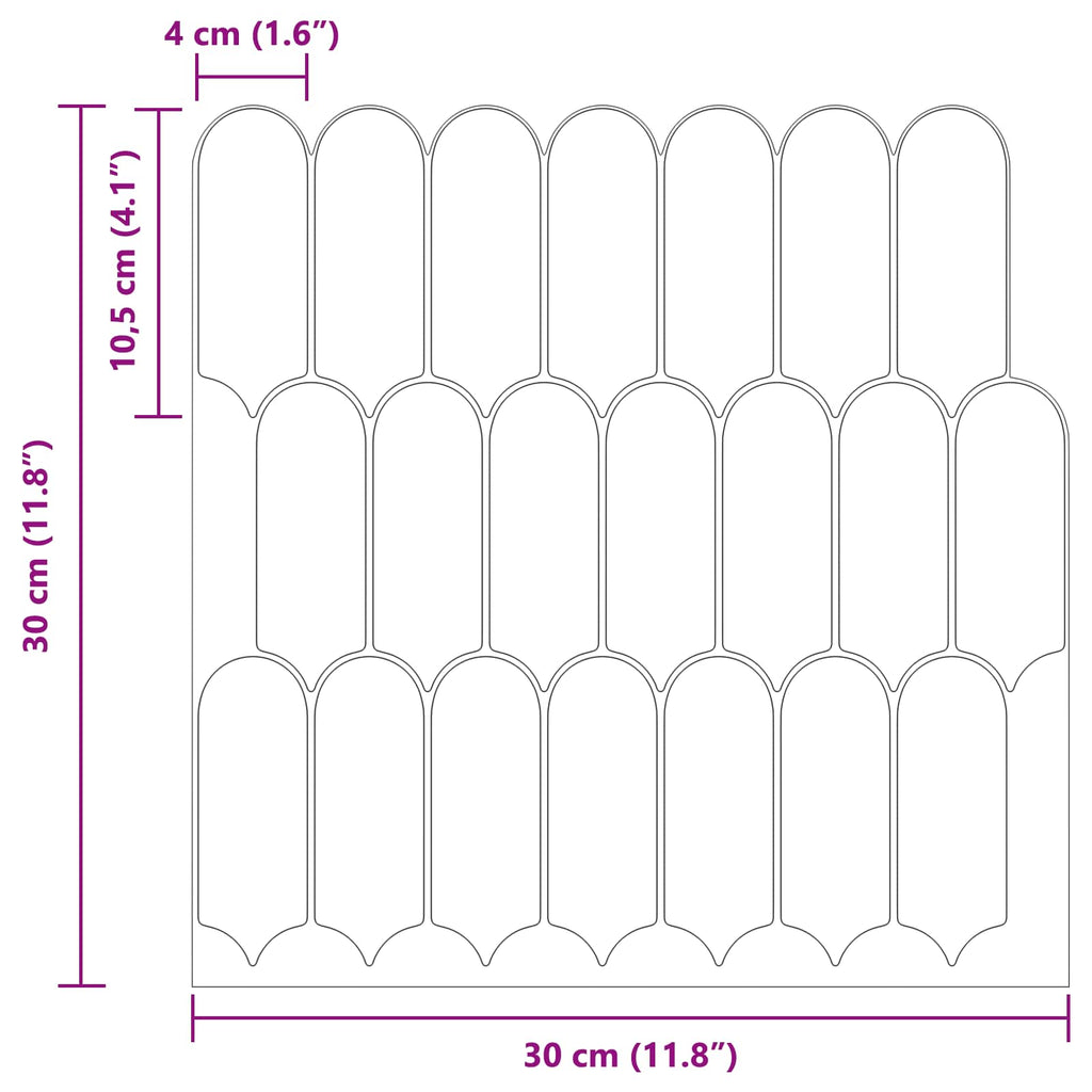 vidaXL Płytka z Piór 50 pcs Jasnoniebieski 30 x 30 cm Poliuretan i PET