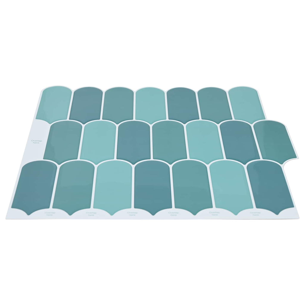 vidaXL Płytka z Piór 10 pcs niebieski 30 x 30 cm Poliuretan i PET