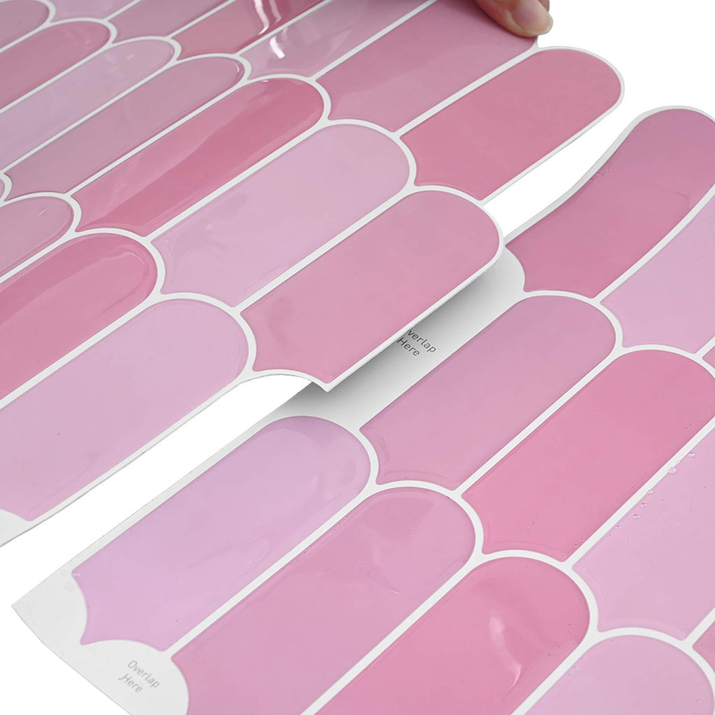 vidaXL Płytka z Piór 10 pcs różowy 30 x 30 cm Poliuretan i PET