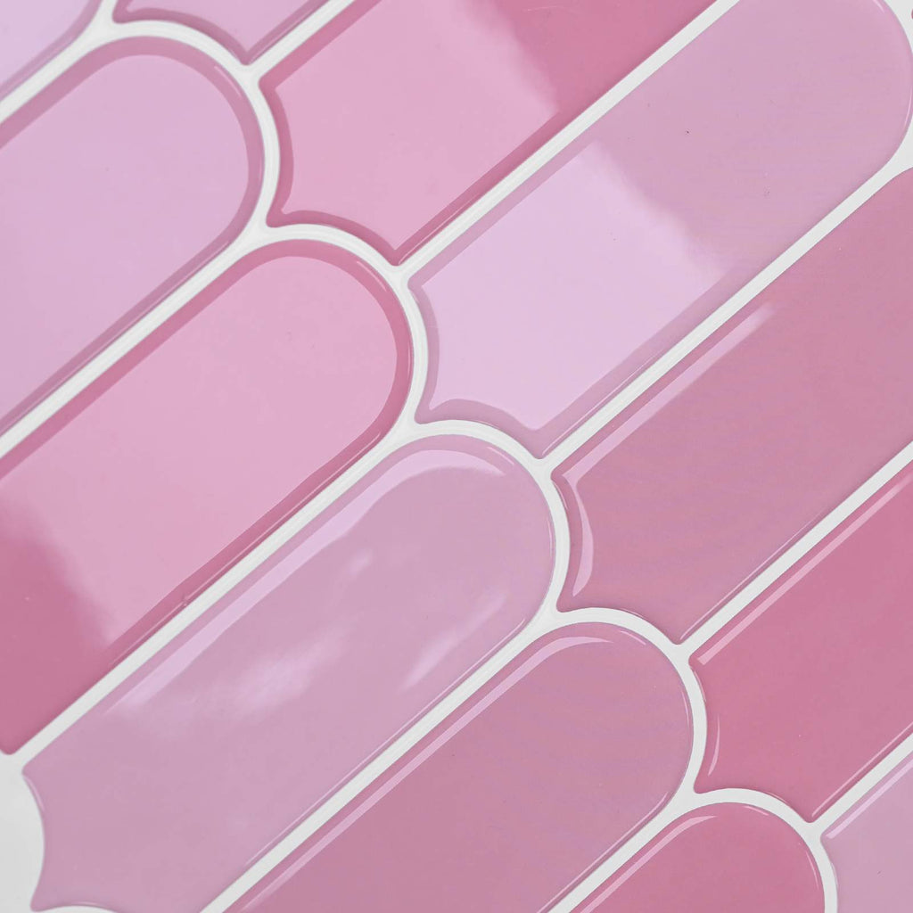 vidaXL Płytka z Piór 10 pcs różowy 30 x 30 cm Poliuretan i PET