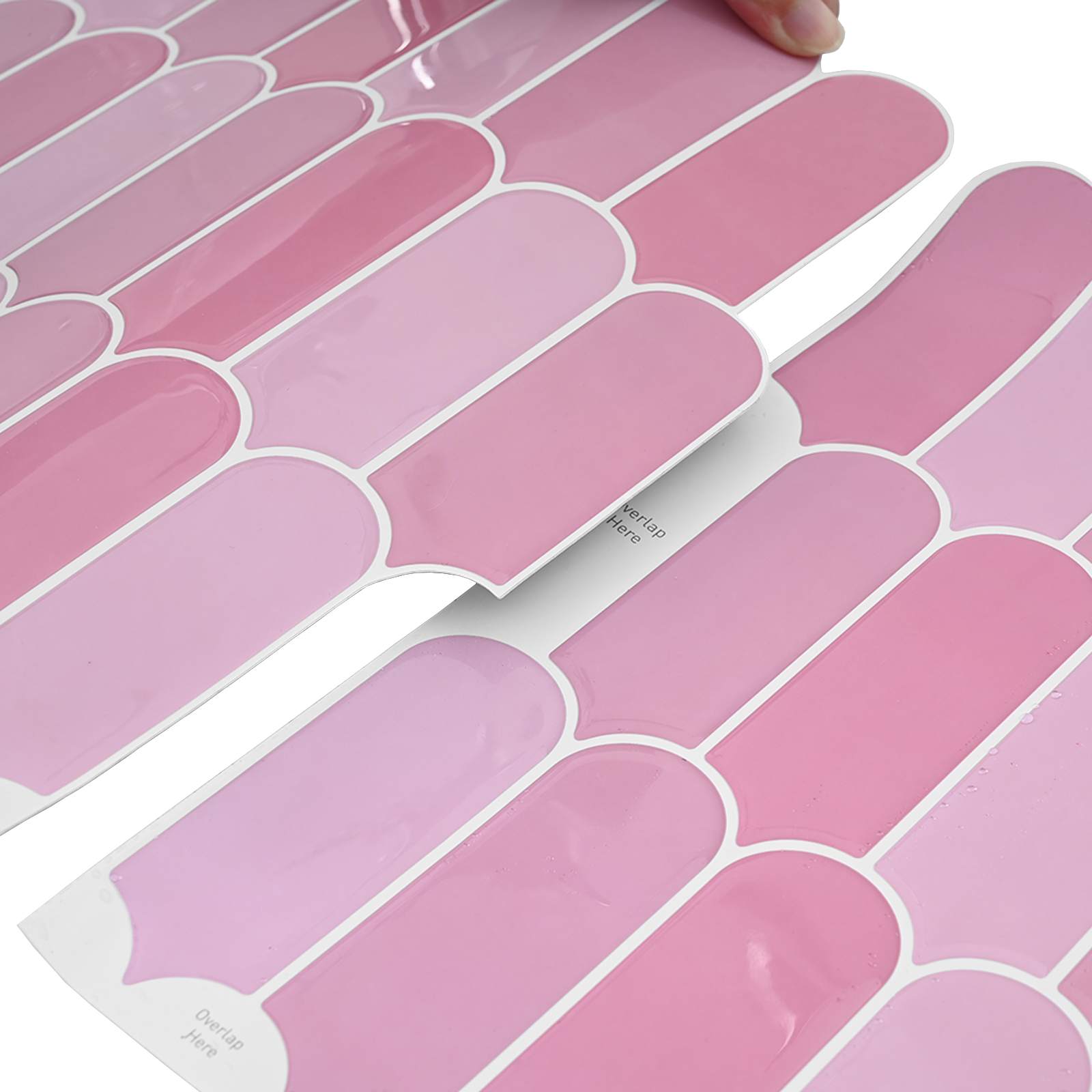 vidaXL Płytka z Piór 20 pcs różowy 30 x 30 cm Poliuretan i PET