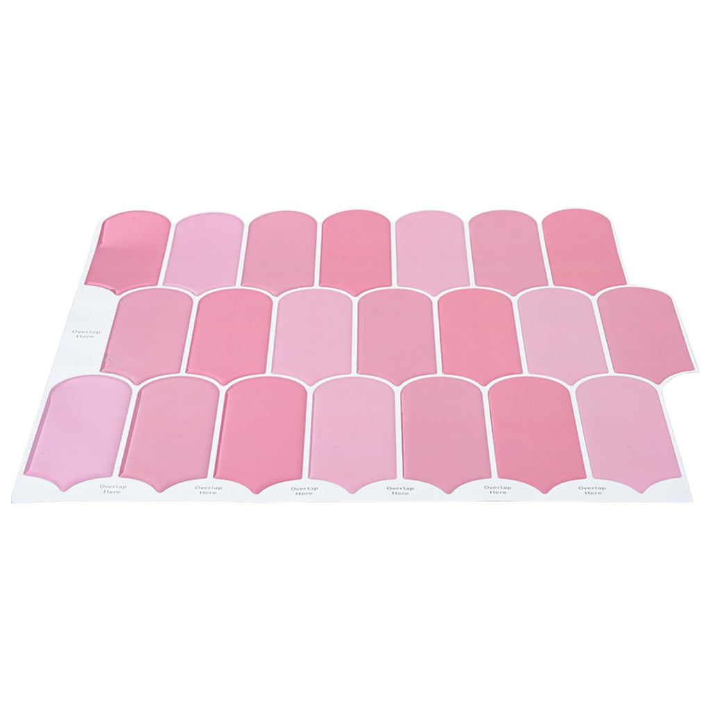 vidaXL Płytka z Piór 50 pcs różowy 30 x 30 cm Poliuretan i PET
