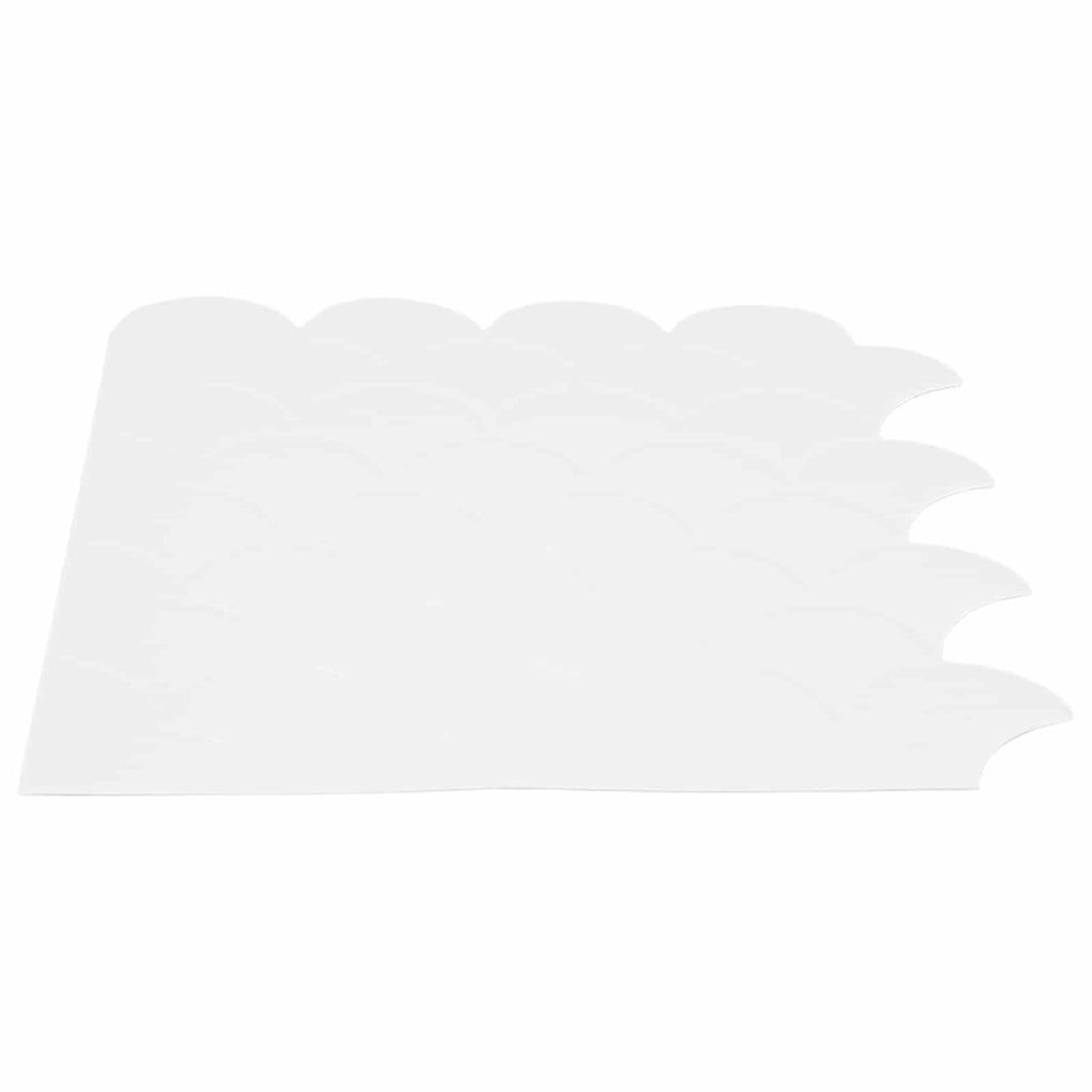 vidaXL Płytka w Kształcie Łuski Ryb 10 pcs Biały 30 x 30 cm