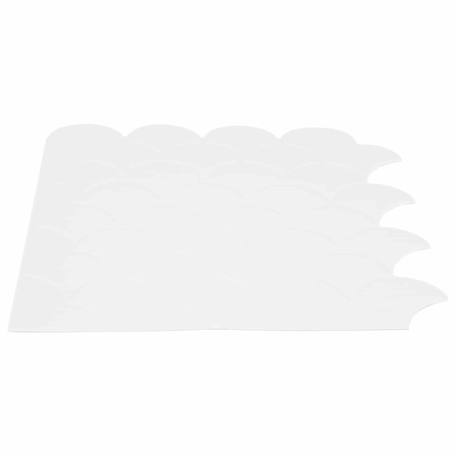 vidaXL Płytka w Kształcie Łuski Ryb 10 pcs Biały 30 x 30 cm
