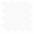 vidaXL Płytka w Kształcie Łuski Ryb 10 pcs Biały 30 x 30 cm