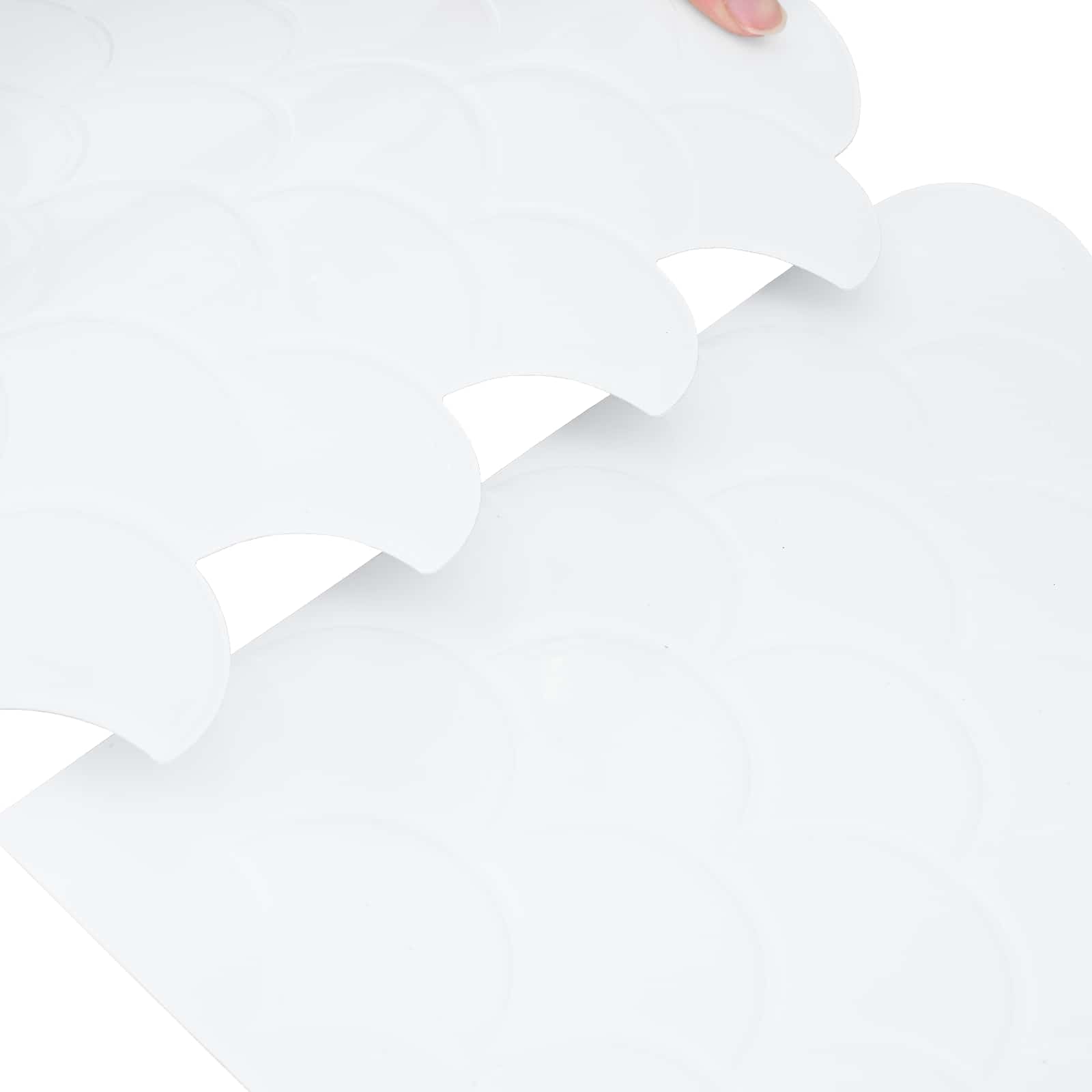vidaXL Płytka w Kształcie Łuski Ryb 20 pcs Biały 30 x 30 cm