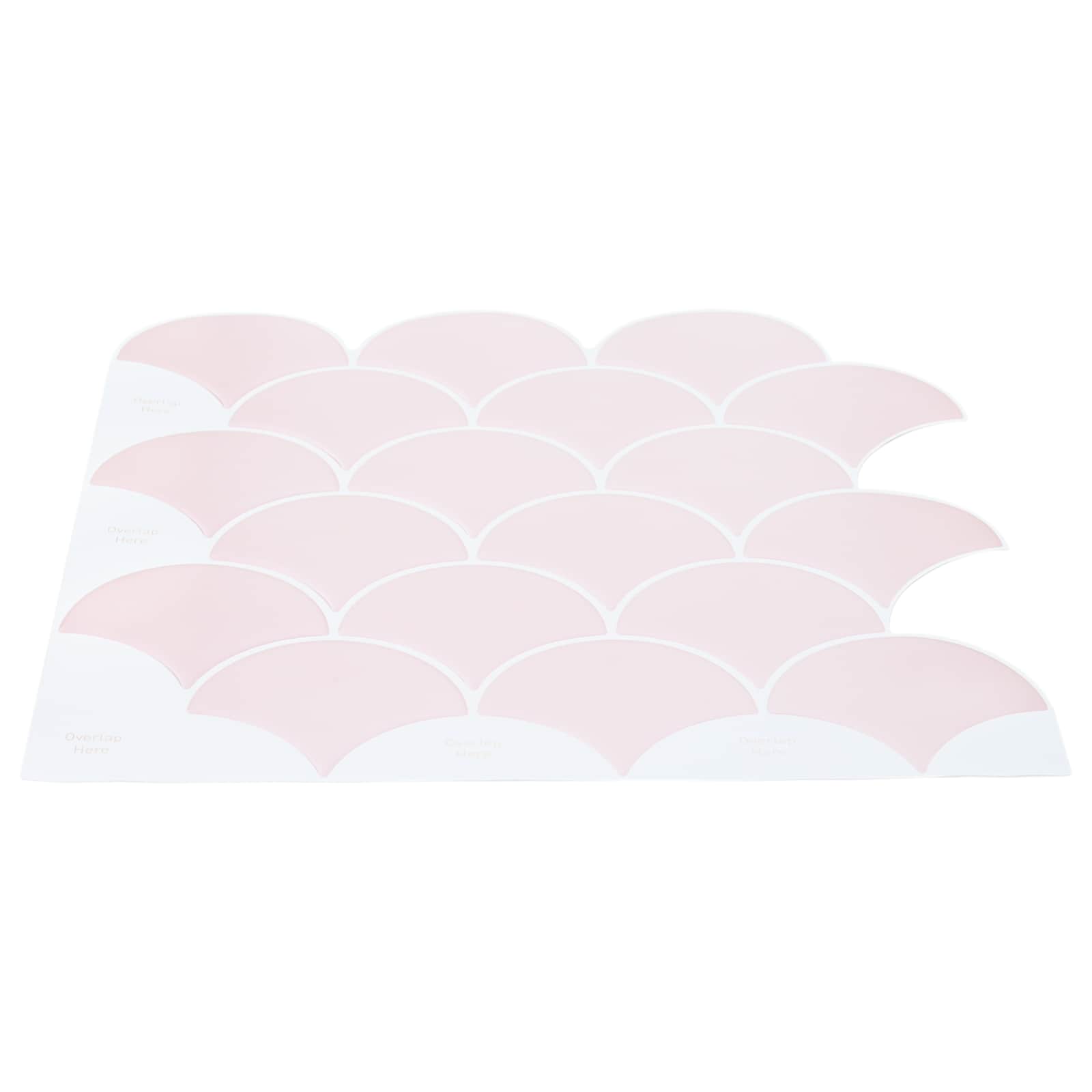 vidaXL Płytka w Kształcie Łuski Ryb 10 pcs Jasny róż 30 x 30 cm
