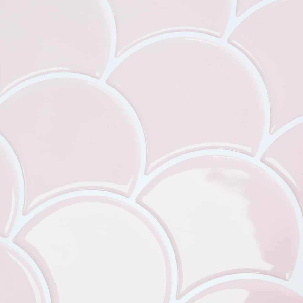 vidaXL Płytka w Kształcie Łuski Ryb 20 pcs Jasny róż 30 x 30 cm