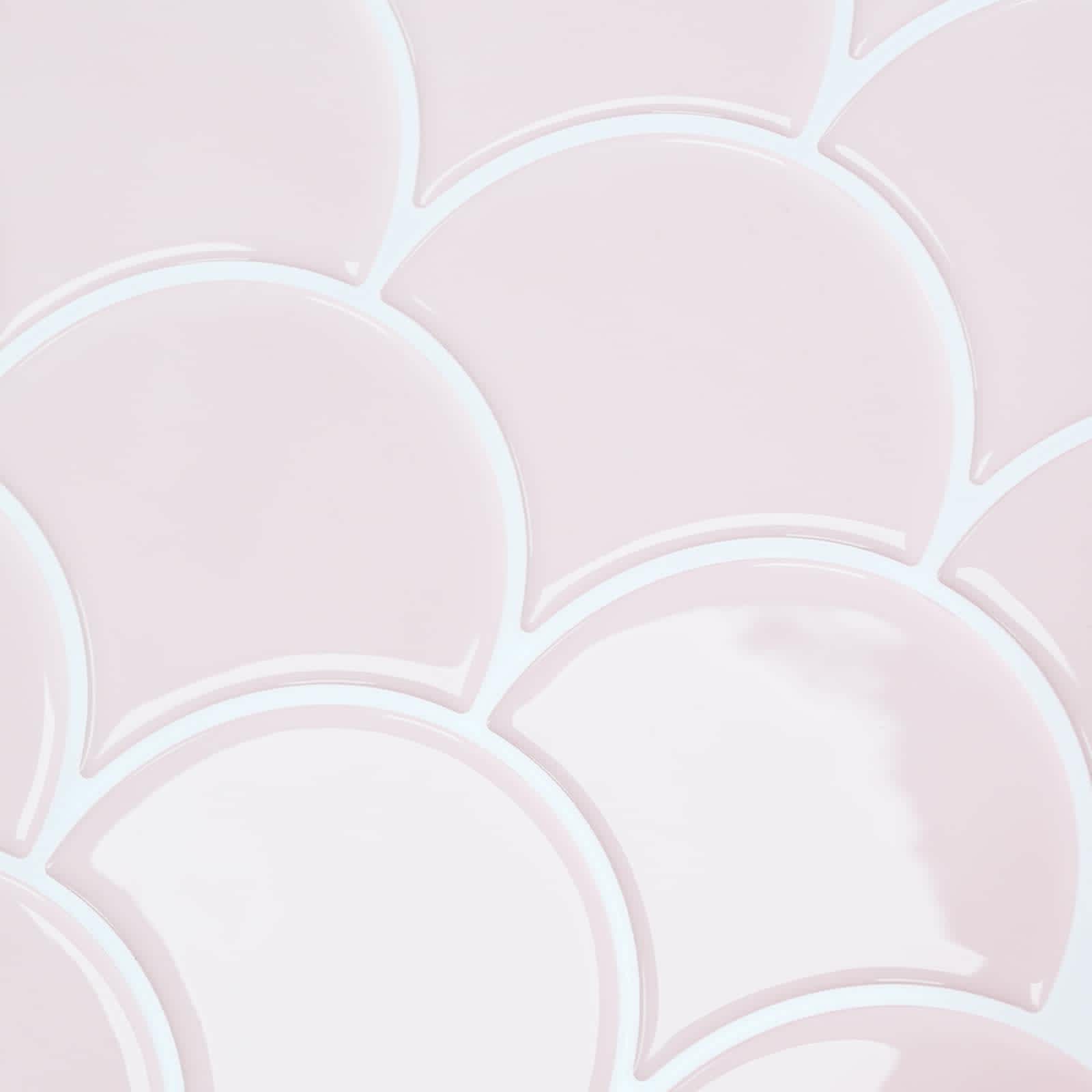 vidaXL Płytka w Kształcie Łuski Ryb 50 pcs Jasny róż 30 x 30 cm