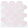 vidaXL Płytka w Kształcie Łuski Ryb 50 pcs Jasny róż 30 x 30 cm