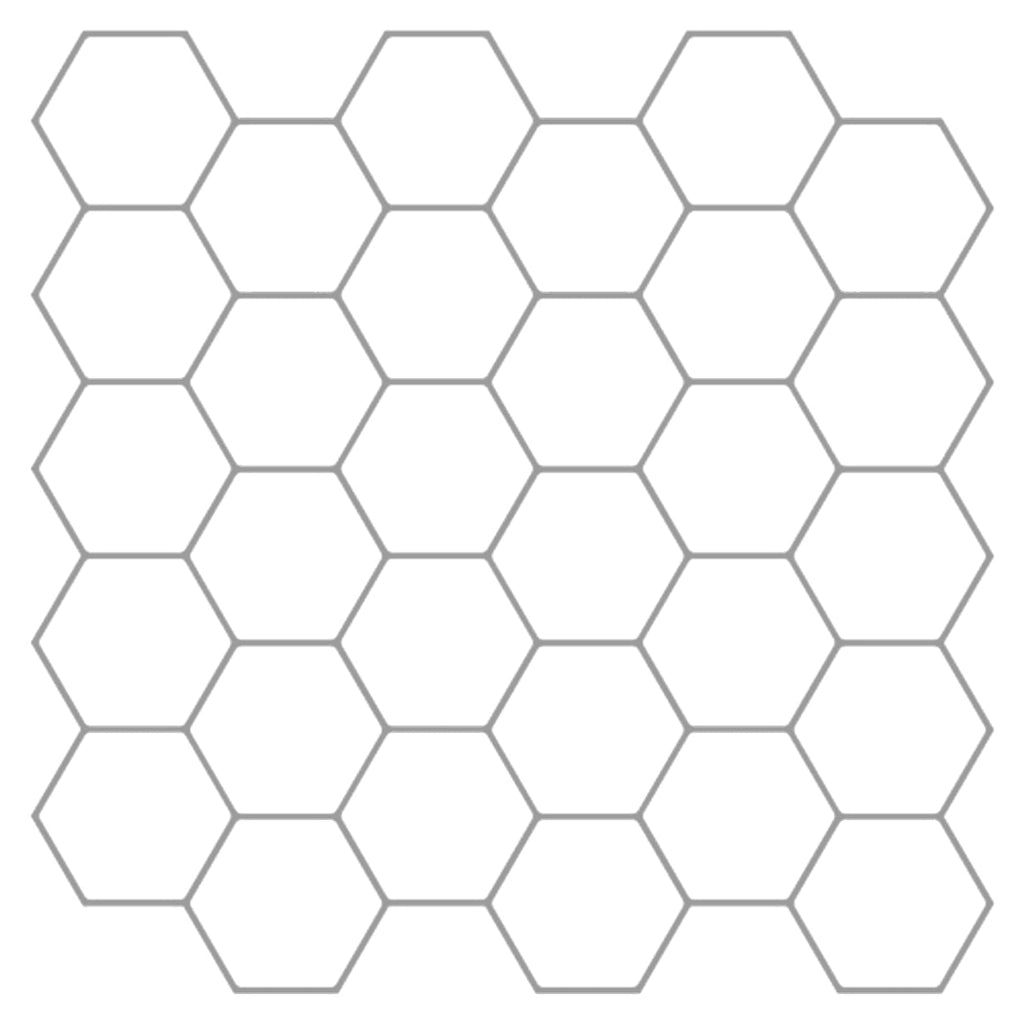 vidaXL Płytka heksagonalna 10 pcs Biały szary 30 x 30 cm