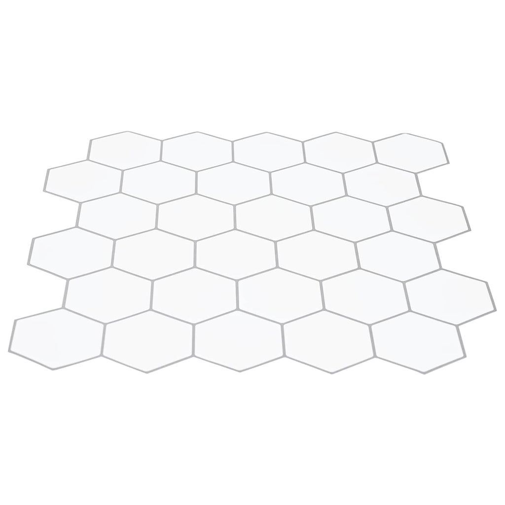 vidaXL Płytka heksagonalna 20 pcs Biały szary 30 x 30 cm