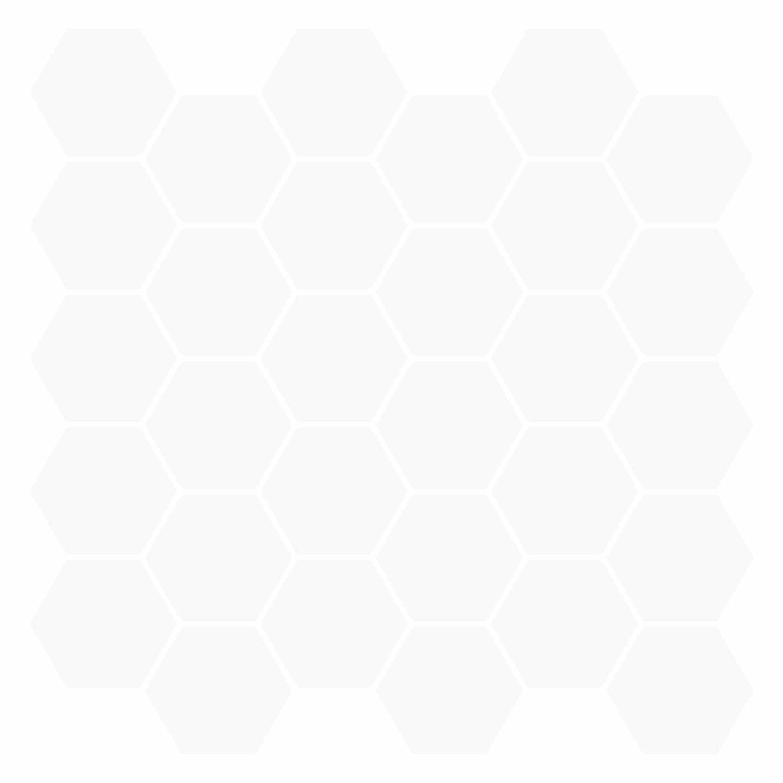 vidaXL Płytka heksagonalna 50 pcs Biały 30 x 30 cm Poliuretan i PET