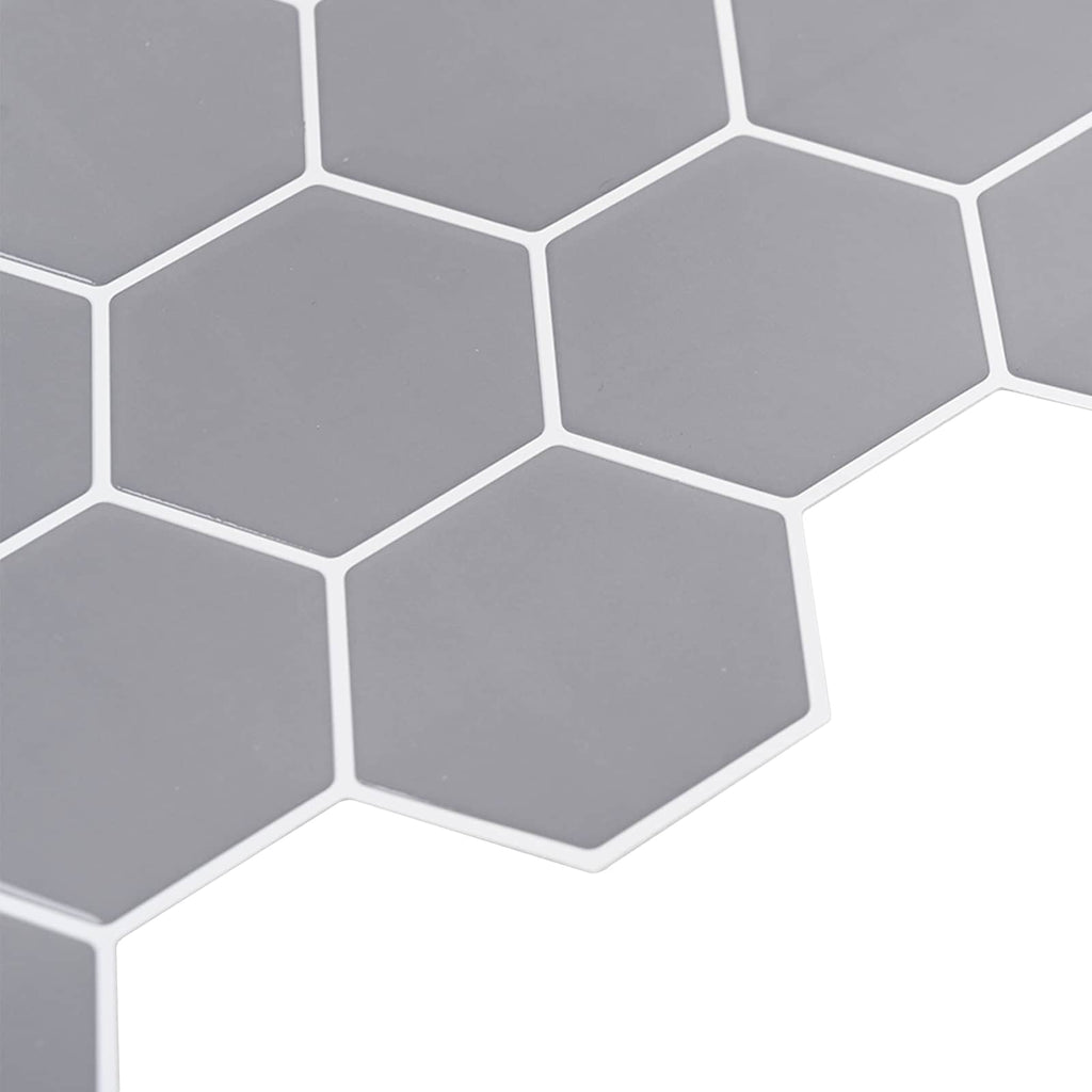 vidaXL Płytka heksagonalna 50 pcs Szary 30 x 30 cm Poliuretan i PET