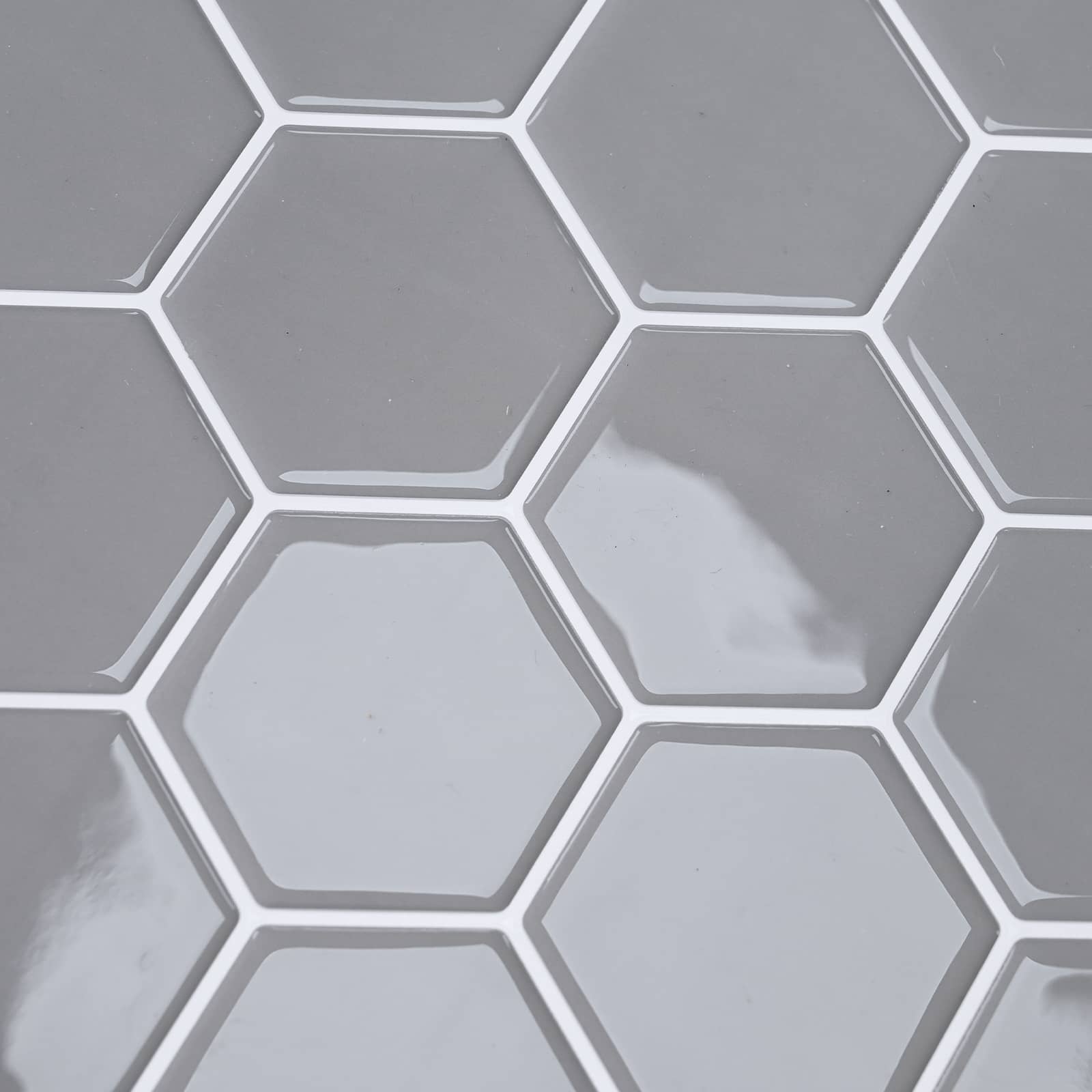 vidaXL Płytka heksagonalna 50 pcs Szary 30 x 30 cm Poliuretan i PET