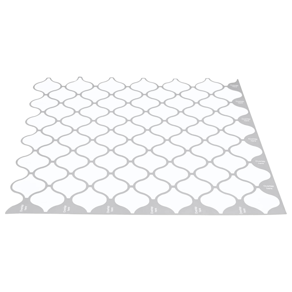 vidaXL Płytka Lanturn 10 pcs Biały 27 x 27 cm Poliuretan i PET