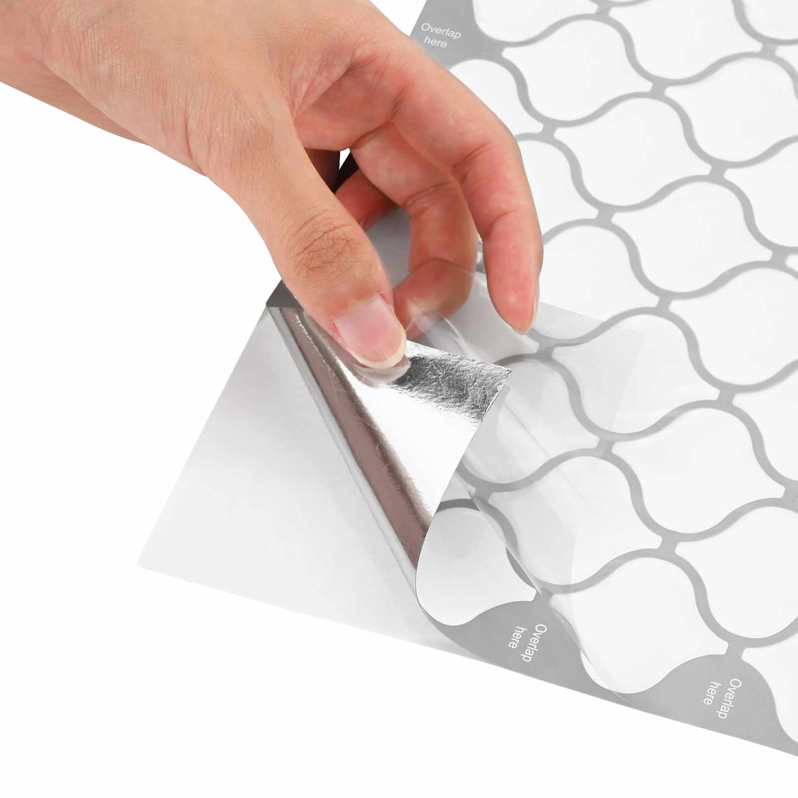 vidaXL Płytka Lanturn 20 pcs Biały 27 x 27 cm Poliuretan i PET