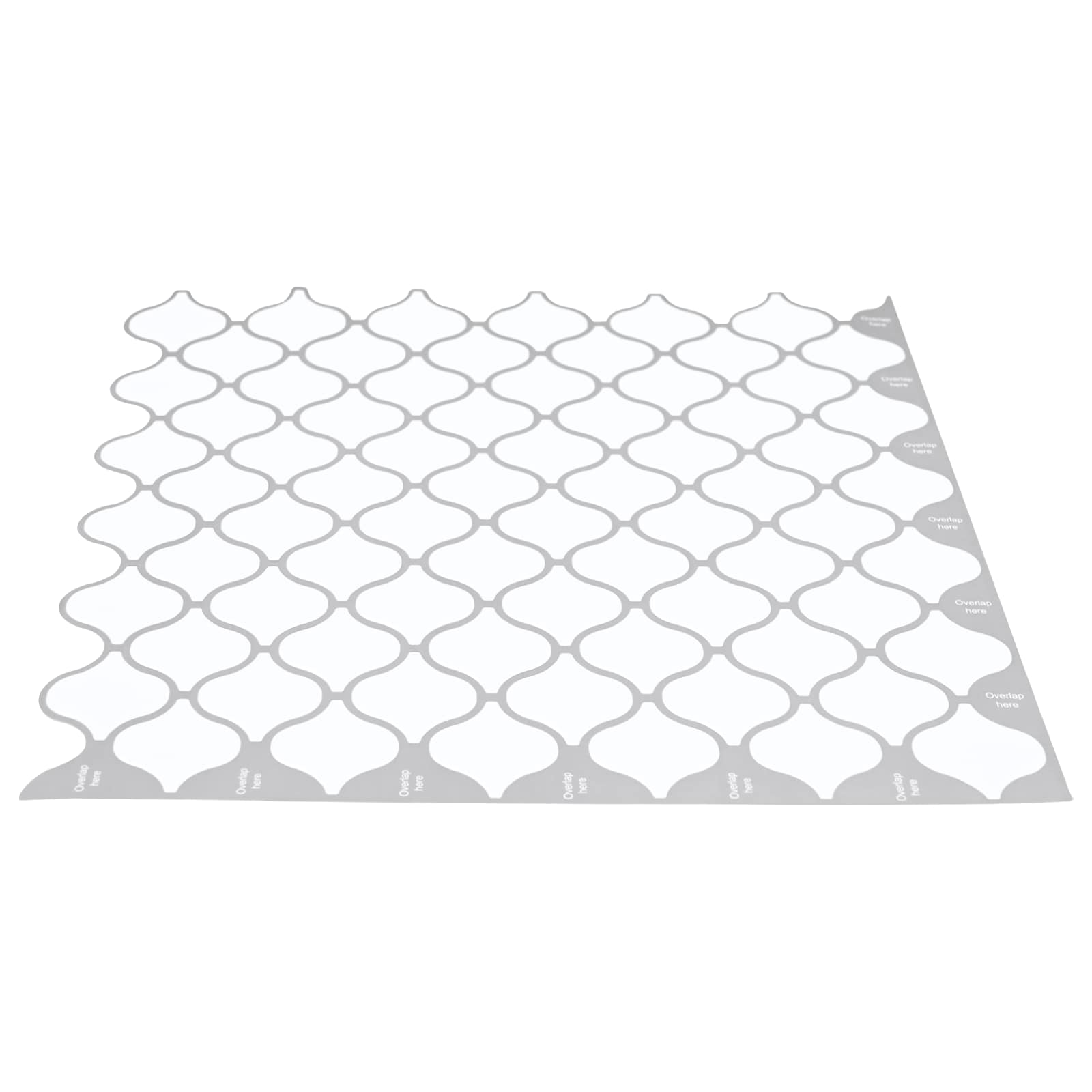 vidaXL Płytka Lanturn 50 pcs Biały 27 x 27 cm Poliuretan i PET