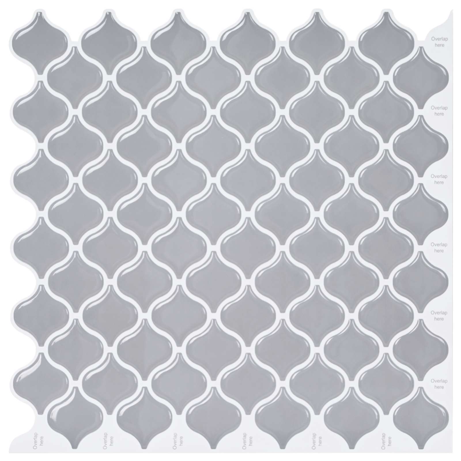vidaXL Płytka Lanturn 50 pcs Szary 27 x 27 cm Poliuretan i PET