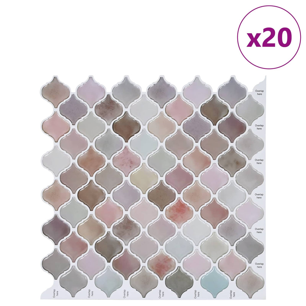 vidaXL Płytka Lanturn 20 pcs Beżowy 27 x 27 cm Poliuretan i PET